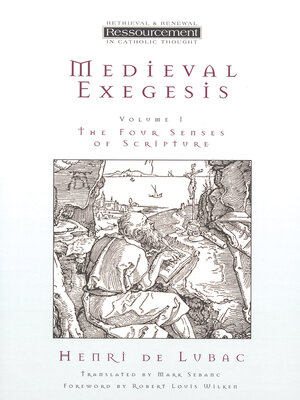 cover image of Medieval Exegesis, Volume 1